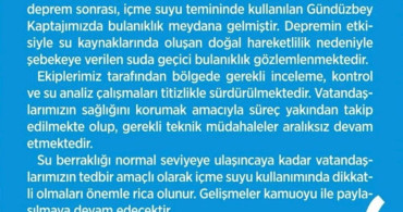 Malatya'daki Depremin Su Kaynaklarına Etkisi