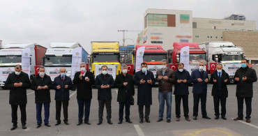 Malatya'dan Suriye'ye İnsani Yardım Malzemesi