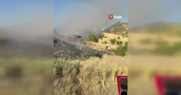 Malatya'nın doğanyol ilçesinde orman yangınına müdahale ediliyor