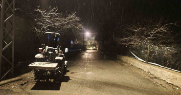 Malatya'nın Yüksek Bölgelerinde Kar Yağışı Etkili Olmaya Devam Ediyor