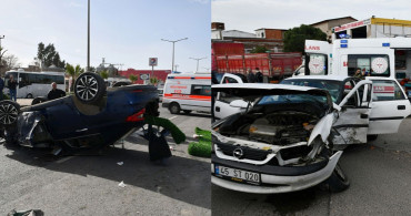 Manisa'da 2 Araç Çarpıştı: Yaralılar Var!