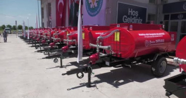 Manisa'da orman yangınlarına karşı su tankerleri dağıtıldı
