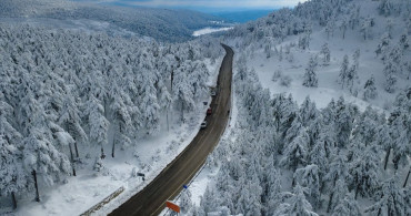 Manisa'nın Demirci İlçesinde Kar Yağışı Etkili Oldu