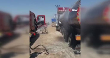 Mardin'de tanker yangını hızlıca söndürüldü