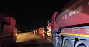 Mardin’de yakıt tankerinde yangın kontrol altına alındı