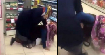 Marketin Ortasında Düdüklü Tencere Kavgası