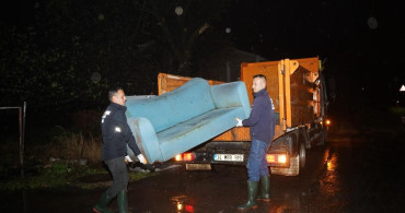 Marmaris'te Fırtına ve Sağanak Yağmurla Mücadele