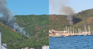 Marmaris’te orman yangını: Çok sayıda ekip müdahale ediyor
