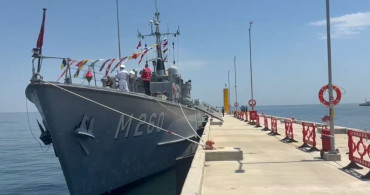 Mayın gemisi kabotaj bayramı’nda vatandaşların ziyaretine açıldı