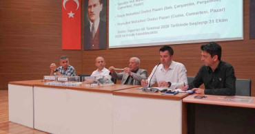 Melikgazi’de üretici pazar yeri için kura çekimi yapıldı