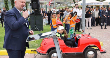 Menemen’de Çocuklar İçin Trafik Eğitim Parkuru Açıldı