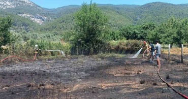 Menteşe Yaraş’ta arazi yangını: alevler güçlükle söndürüldü