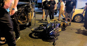 Menteşe'de Ters Yönden Çıkan Araçla Motosiklet Çarpıştı