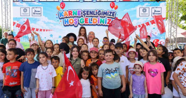 Meram'da çocuklar karne sevincini doyasıya yaşadı