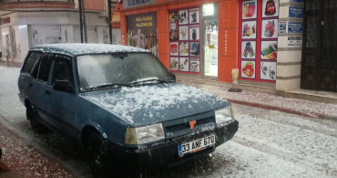 Mersin Silifke'de Şiddetli Sağanak ve Dolu Etkili