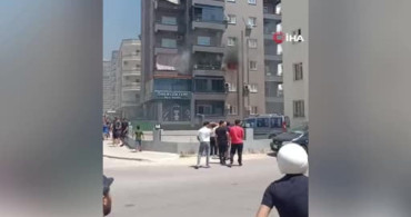 Mersin’de 10 katlı binada çıkan yangında 3 kişi dumandan etkilendi