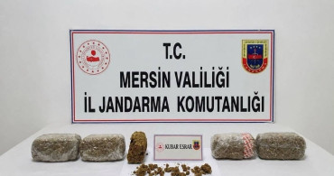 Mersin'de 6 kilo 300 gram kubar esrar ele geçirildi: 2 tutuklama