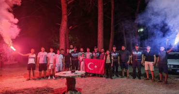 Mersin'de jandarmaya kavga ihbarlı sürpriz kutlama