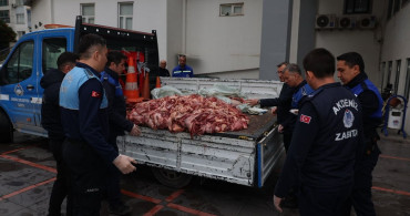 Mersin'de Kaçak Bozuk Et Operasyonu