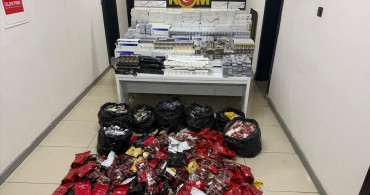 Mersin'de Kaçak Nargile ve Makaron Operasyonu