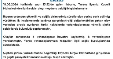 Mersin'de Silahlı Saldırı: 6 Kişi Hayatını Kaybetti