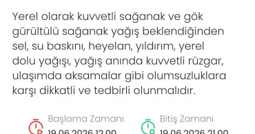 Meteoroloji denizli için yerel kuvvetli sağanak ve dolu uyarısı yaptı