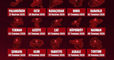 MHP Erzurum İlçe Kongre Takvimi Açıklandı