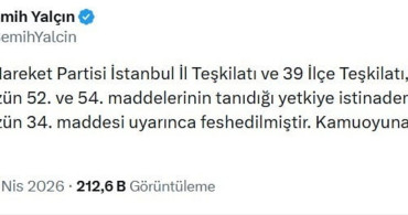 MHP İstanbul İl ve İlçe Teşkilatları Feshedildi