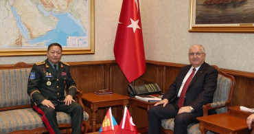 Milli Savunma Bakanı Güler, Moğolistan Genelkurmay Başkanı Sunrev'i Ağırladı
