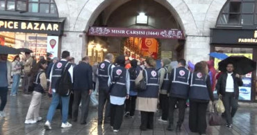 Mısır Çarşısı'nda Bayram Öncesi Denetim Uygulandı