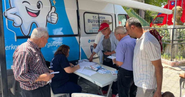 Mobil ağız ve diş sağlığı klinikleri 5 ilçede vatandaşlarla buluştu