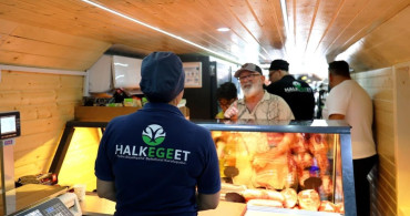 Mobil Halk Ege Et, Akbük'te vatandaşlardan yoğun ilgi gördü