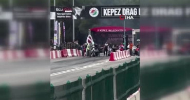 Motodrag Yarışlarında Kaza: Sürücü Yaralandı