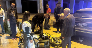 Motosiklet Kazasında Sürücü Otomobilin Altında Sıkıştı