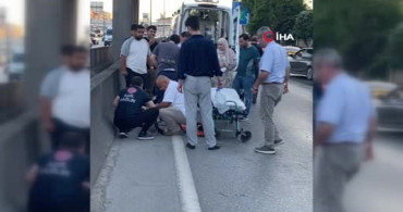Motosiklet otomobile çarptı: sürücü ağır yaralandı