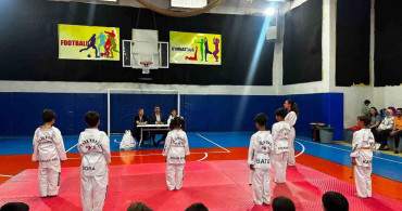 Mtk koleji’nde tekvando kuşak terfi sınavı gerçekleştirilmişti