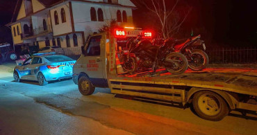 Mudurnu'da motosiklet denetimleri ile trafik kuralları ihlal eden sürücülere ceza