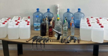 Muğla'da Kaçak İçki Operasyonu: 1 Ton Sahte İçki Ele Geçirildi