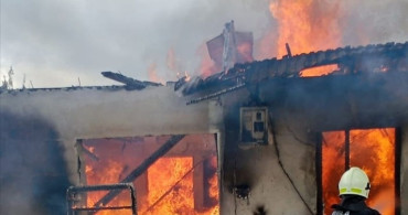 Muğla'da Tek Katlı Evde Yangın