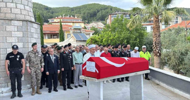 Muğla'da vefat eden gazi, törenle son yolculuğuna uğurlandı