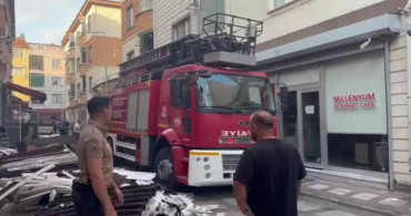 Muratlı’da çatı katındaki tadilat sırasında yangın paniği yaşandı