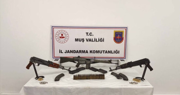 Muş'ta Ruhsatsız Silah ve Mühimmat Operasyonu