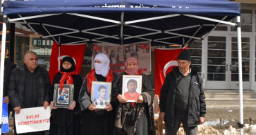 Muş'ta Terör Mağduru Ailelerin Eylemi Devam Ediyor
