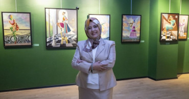 Nazende Yücel'in "Renkler ve Kadınlar" Sergisi Ankara'da Açıldı