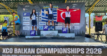 Nazife Tuncel, Bosna Hersek'te dağ bisikleti Balkan ikincisi oldu