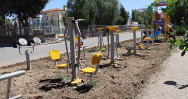 Nazilli'de çocuk oyun ve spor alanları bakıma alındı