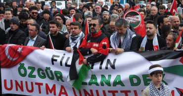 Nevşehir'de Gazze'ye Destek Yürüyüşü Gerçekleştirildi