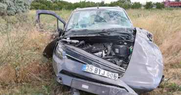 Nevşehir'de kontrolden çıkan otomobil çarpıştı, 4 kişi yaralandı