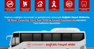 Niğde'de Mobil Sağlık Hizmetleri Karaatlı'da Başlıyor