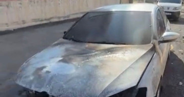 Nizip'te Park Halindeki Lüks Araçta Yangın Çıktı